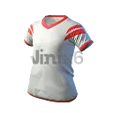 No. 13 White Jersey (Top) - Free Fire Skins